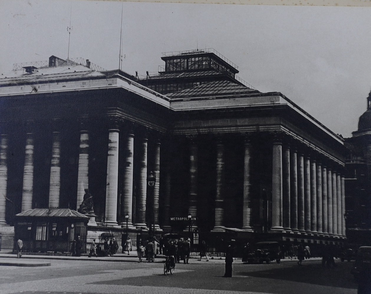 A collection of 1950's French black and white architectural photographs, 51 x 41cm overall, unframed